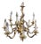 Twelve Light Gold Chandelier For Sale