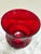 Vintage Red Cut Glass Candle Vessel Lantern or Vase For Sale In Sacramento - Image 6 of 9