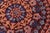 Art Nouveau Boho Chic Ziegler Red/Blue Wool Runner Rug- 9'11'' X 10'3'' For Sale - Image 3 of 10