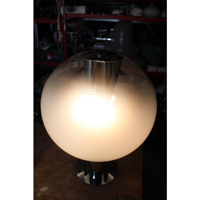 White Italian Table Lamp from Selenova, 1970s For Sale - Image 8 of 16