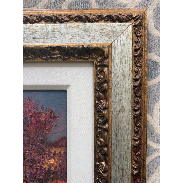 Late 20th Century Maxwell Parsons Original Paris Street Scene Oil Painting in Custom Gallery Frame For Sale - Image 9 of 14