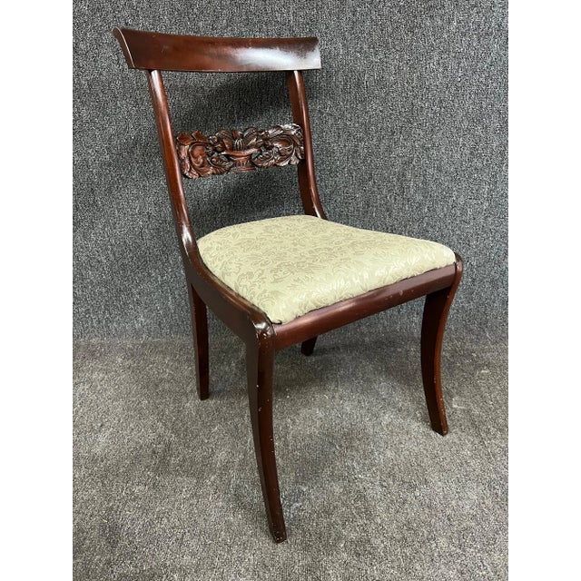 Potthast Mahogany Side Chairs Pair For Sale In Philadelphia - Image 6 of 11