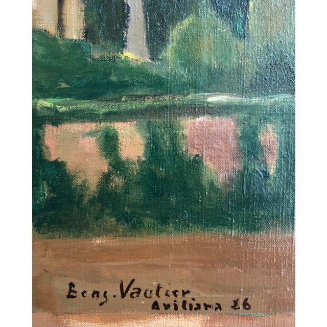 Modern Benjamin II Vautier, Eglise de Saint Pietro, Avigliana, 1926, Oil on Canvas, Framed For Sale - Image 3 of 13