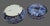 Ceramic Decorative Chris Madden Ladybugs Blue & White Leaf Floral Lidded Porcelain Jar For Sale - Image 7 of 8