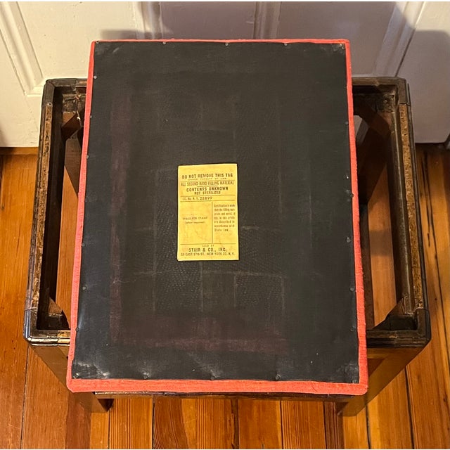 Antique 18th Century English George III Chippendale Mahogany Stool of Diminutive Size - Stair & Co. Provenance For Sale - Image 17 of 18