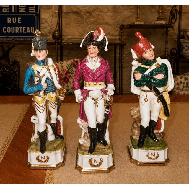 Ceramic German Artist, Napoleonic Subjects, 1800s, Ceramic, Set of 3 For Sale - Image 7 of 8