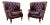 Baker Wingback Chesterfield Club Chairs in Ostrich Leather - Set of 2 For Sale