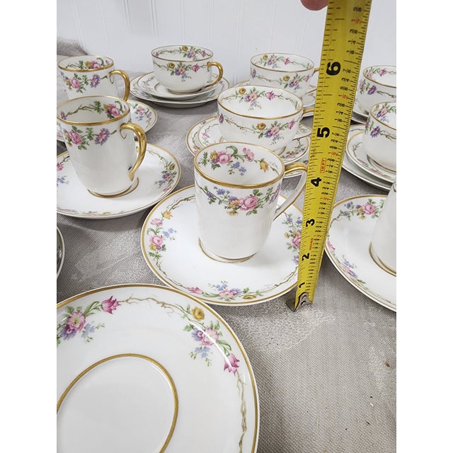 1950s Limoges Tea and Coffee Set. c.h. Field Haviland - 44 Pieces For Sale - Image 10 of 12