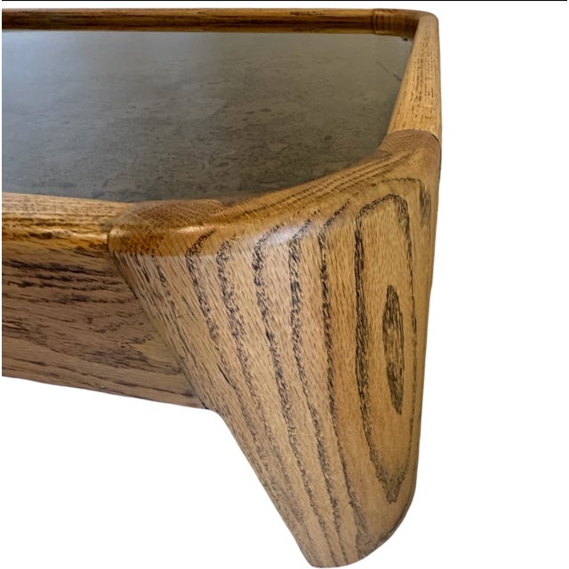 1970s Cork and Glass Top Coffee Table For Sale - Image 4 of 12