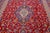 Textile Vintage Hand-Knotted Persian Kashan Red Wool Rug With Medallion Motif For Sale - Image 7 of 8