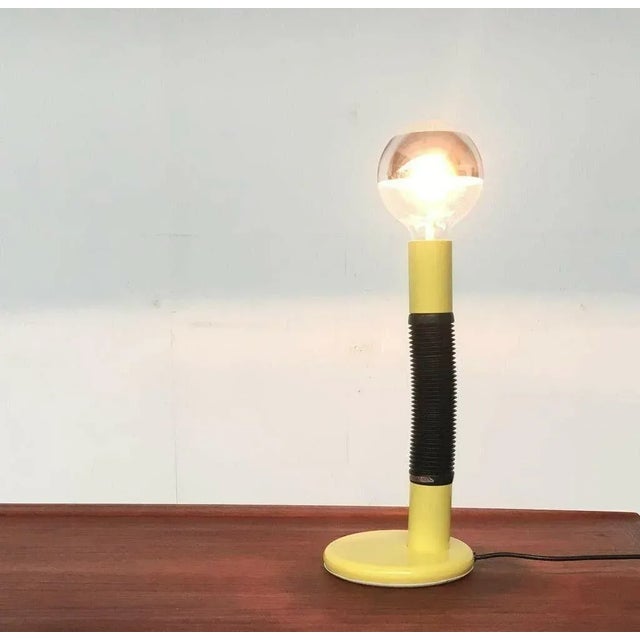 Metal Vintage Italian Table Lamp by Bellini for Targetti, 1970s For Sale - Image 7 of 15