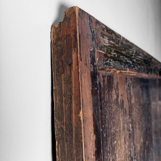 Black Antique Japanese Architectural Hikido Sliding Door Wall Panel, 1860s For Sale - Image 8 of 18