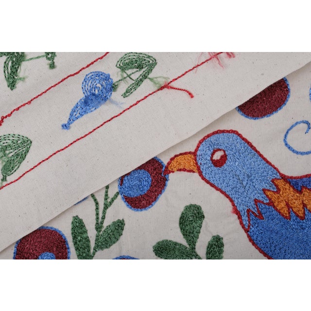 White Suzani Fish Wall Decor For Sale - Image 8 of 10