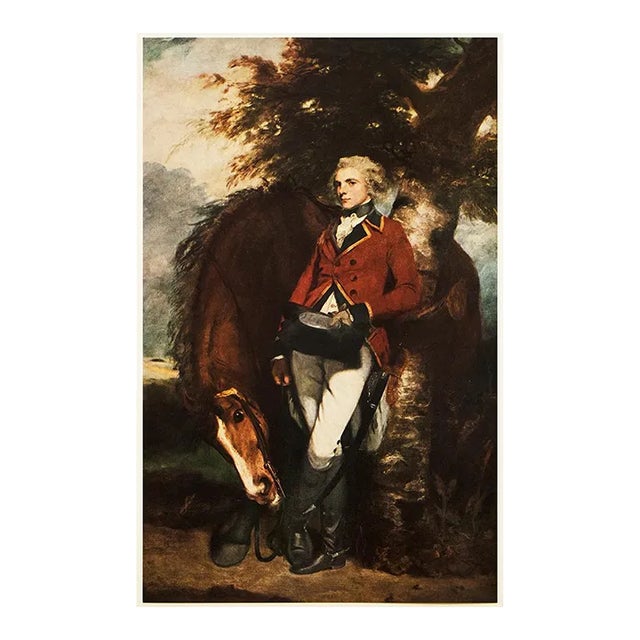1956 After Joshua Reynolds "Colonel George K. H. Coussmaker", Vintage Full-Color Print For Sale