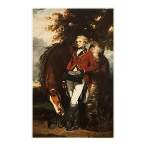 1956 After Joshua Reynolds "Colonel George K. H. Coussmaker", Vintage Full-Color Print