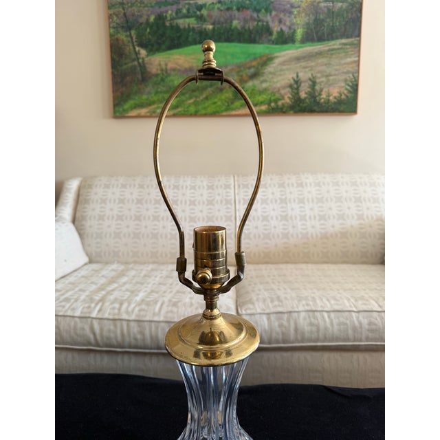 Waterford Crystal Vintage Waterford Mid-Century Modern Classic Crystal Lamp For Sale - Image 4 of 6