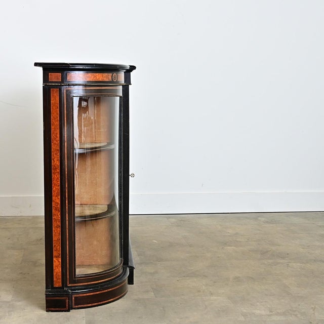 English 19th Century Ebonized Inlay Credenza For Sale In Baton Rouge - Image 6 of 18