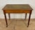 Brown Antique English Style Wooden Writing Table with Leather Top and Drawers, 1930s For Sale - Image 8 of 14