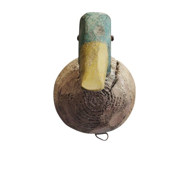 Folk Art Antique Folk Art Style Mallard Decoy For Sale - Image 3 of 7
