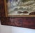 19th Century Dramatic Seascape Painting in Antique Arts & Crafts Pyrography Frame For Sale - Image 12 of 18