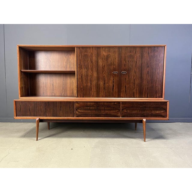 Paola Highboard in Rosewood by Oswald Vermaercke for V-Form, Belgium, 1959 For Sale - Image 14 of 15