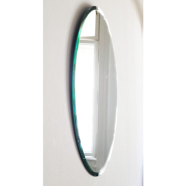 Mid-Century Modern Round Facetted Mirror, 1970s For Sale - Image 4 of 4