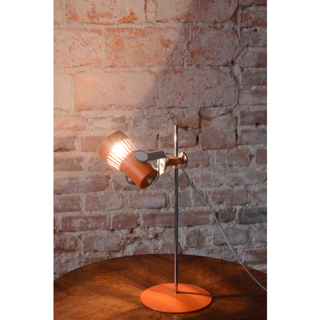 Metal Mid-Century Table Lamp from P. Grus, Czech, 1960s For Sale - Image 7 of 12