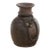 Antique Dark Ebonized Wood Jar For Sale