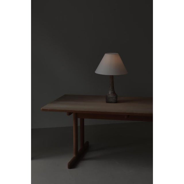 1940s Art Deco Stoneware Table Lamps attributed to Michael Andersen & Sons, Denmark, 1940s, Set of 2 For Sale - Image 5 of 18