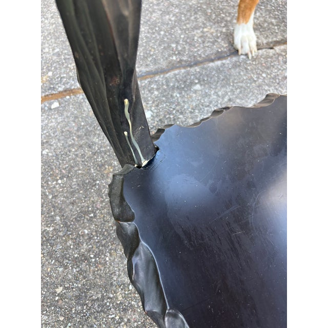 Pair of Mid Century Japonisme Ebonized Scultural Lacquer Side Tables For Sale - Image 11 of 12