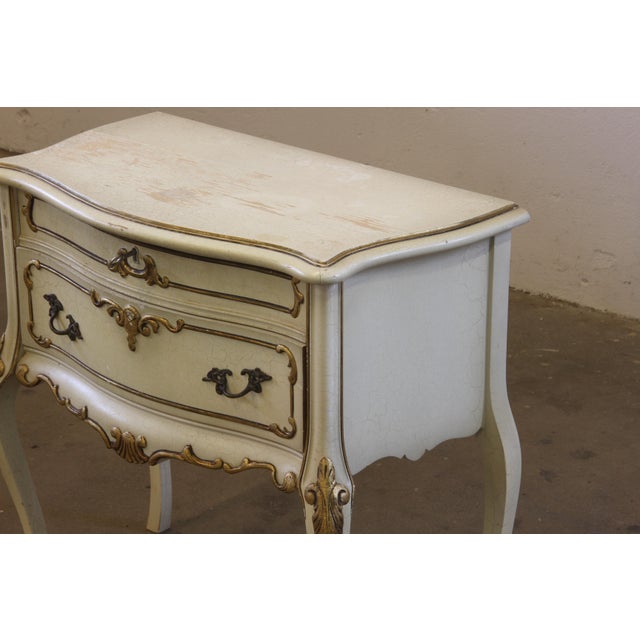 Venetian Style Painted Wood Nightstands, 1960s, Set of 2 For Sale - Image 14 of 18