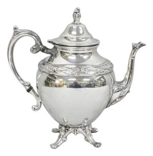 Vintage Rogers & Bro "Exquisite" 4602 Victorian Silver Plated Coffee Pot Teapot