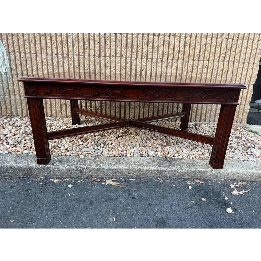 Henkel Harris Refinished Chippendale Mahogany and Tulipwood