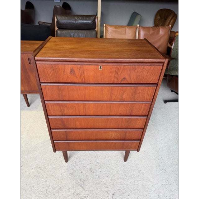 Mid-Century Danish Chest of Drawers in Teak For Sale - Image 18 of 18