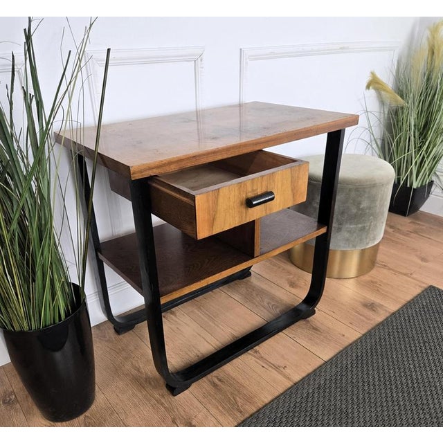 Mid-Century Italian Art Deco Style Walnut Burl Dry Bar Cabinet, 1940s For Sale - Image 6 of 8