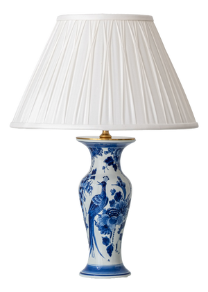Dutch Delft Blue and White Chinoiserie Ceramic Table Lamp from Royal Delft, 1970s