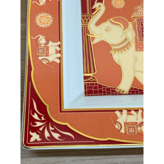 Hollywood Regency 1970s Rosenthal Elephant Porcelain Tray For Sale - Image 3 of 9