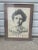 Mid-Century Modern 1970s Portrait Pencil Drawing of a Woman, Framed For Sale - Image 3 of 3