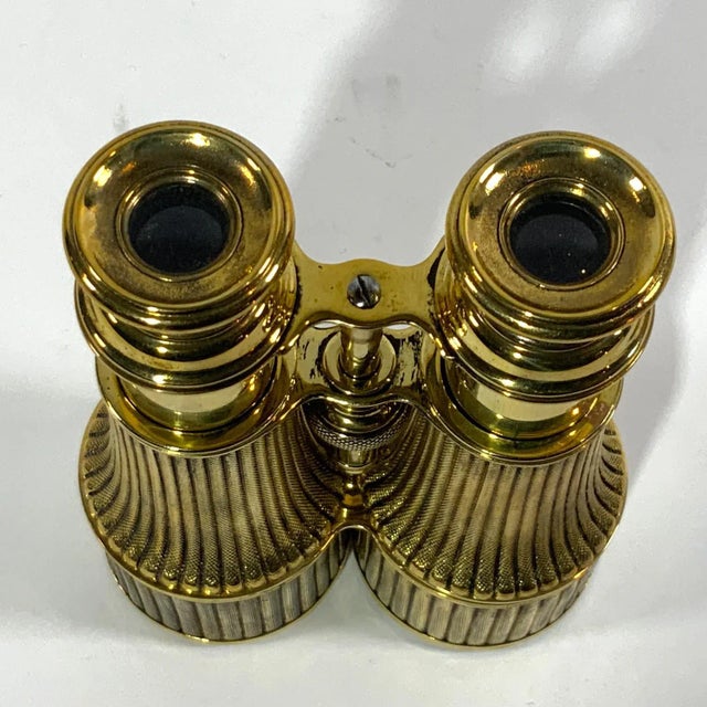 Late 19th Century Solid Brass Marine Binoculars For Sale - Image 5 of 7