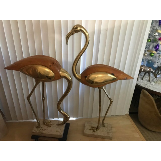 Fondica 1970s Life-Size Stylized Flamingo Scuptures - a Pair For Sale - Image 4 of 12