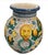 An exceptional and grandly scaled vintage Italian Majolica-style ceramic urn vase, showcasing the rich, historic artistry...