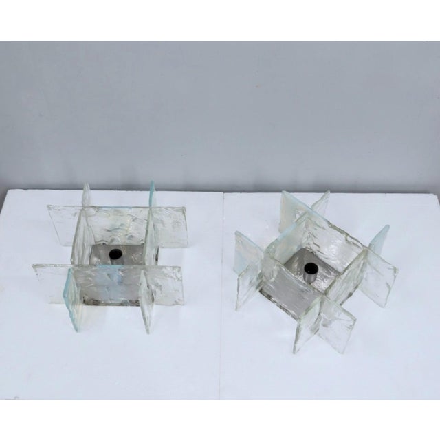 Murano Glass Sconces from Mazzega, 1960s, Set of 2 For Sale - Image 6 of 14