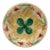 Large German Majolica Clover Plate Circa 1900 For Sale