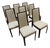 Contemporary High-Back Flare Dining Chairs - Set of 8 For Sale