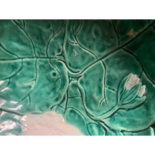 Joseph Holdcroft Pond Lily Footed Bowl, C. 1880's For Sale - Image 9 of 14