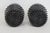 Indiana Glass Tiara Pair of 2 Glasses Cameo Black Diamond Point Tumblers 4953b For Sale - Image 9 of 9