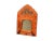 Moroccan Unique Hand Painted Mirror With Hooks, Hooks for Keys, Entryway Key Holder For Sale - Image 3 of 4