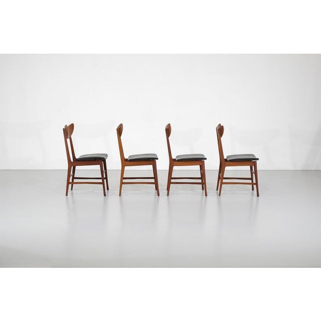 Dining Chairs in Teak, Denmark, 1960s, Set of 4 For Sale - Image 4 of 11