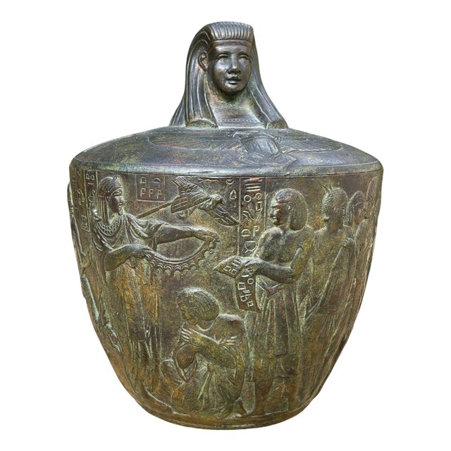 Napoleon III Bronze Canopic Vase For Sale