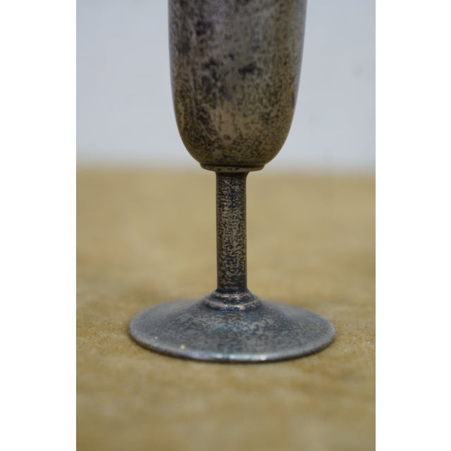 Early 20th Century Antique Webster & Co Sterling Silver 925 Cordial Shot Glasses 79g 3.25" - Set of 5 For Sale - Image 5 of 11